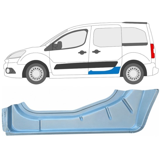 Notranji popravni panel drsnih vrat za Citroen Berlingo 2008-2018 / Leva 17071