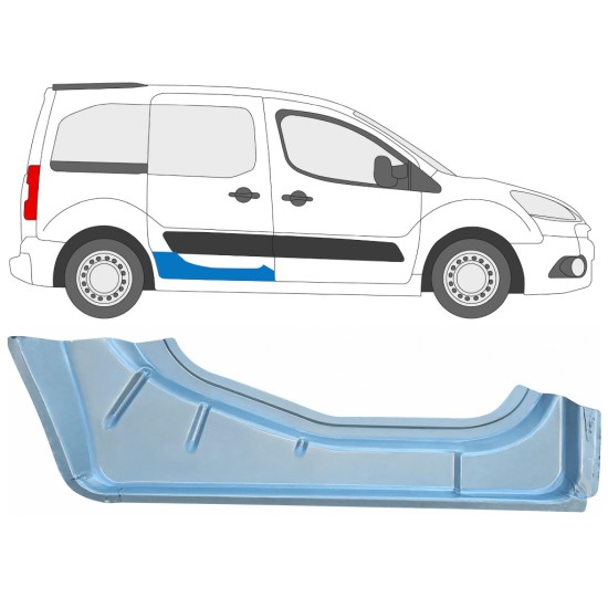 Notranji popravni panel drsnih vrat za Citroen Berlingo 2008-2018 / Desna 17070