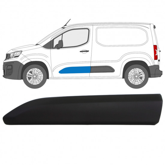 Obloga stranskega dela vrat za Peugeot Partner 2018-2023 / Leva 12985