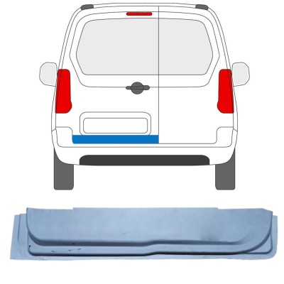 Notranji popravni panel zadnjih vrat za Citroen Berlingo 2008-2018 / Leva 16910