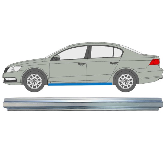 Prag za Volkswagen Passat B7 2010-2015 / Leva 16356