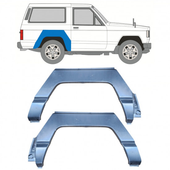 Bok delni za Nissan Patrol 1979-1993 / Levo+Desno / Komplet 10412