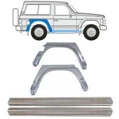 Reparaturni del praga in zadnjega blatnika za Nissan Patrol Y60 GY60 1990-1997 / Levo+Desno / Komplet 11542