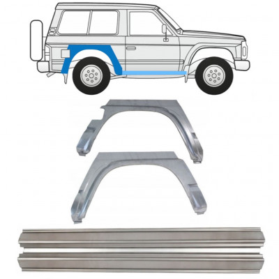 Reparaturni del praga in zadnjega blatnika za Nissan Patrol 1990-1997 / Komplet 11542