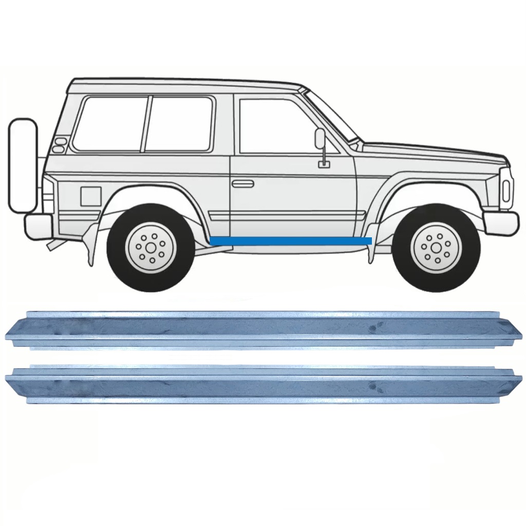 Prag Za Nissan Patrol Y60 Gy60 1990-1997 / Levo = Desno (Simetrično) / Komplet 10465