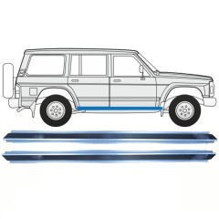 Prag za Nissan Patrol Y60 GY60 1990-1997 / Levo = Desno (simetrično) / Komplet 10312