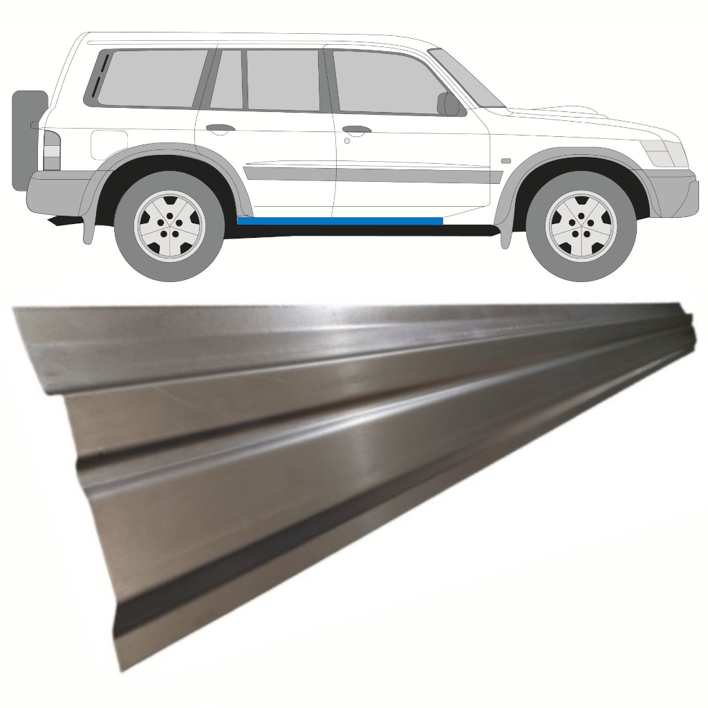 Notranji Popravni Panel Praga Za Nissan Patrol Y61 Gy61 1997-2009 / Levo = Desno (Simetrično) 8706