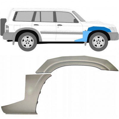 Popravni panel prednjega blatnika za Nissan Patrol 1997-2009 / Desna / Komplet 10032