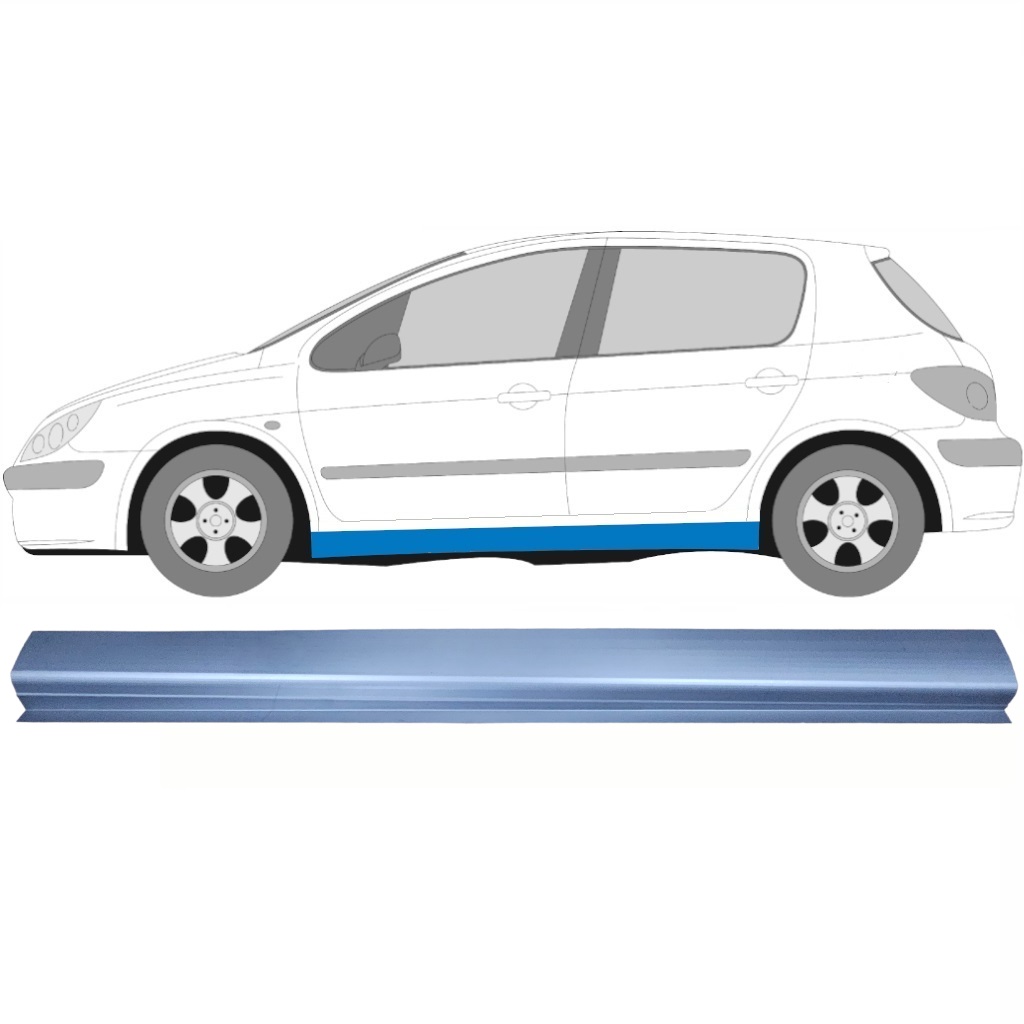 Popravni Panel Spodnjega Praga Za Peugeot 307 2001-2008 / Leva 8500