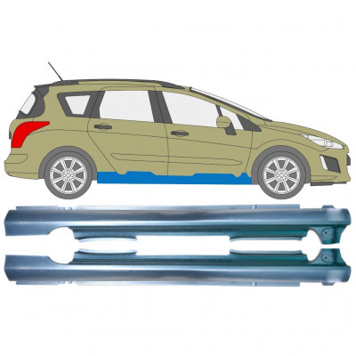 Prag za Peugeot 308 2007-2013 / Leva / Desna / Levo+Desno / Komplet 12888