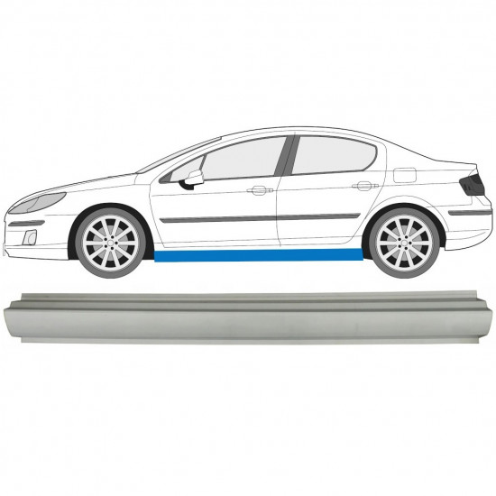 Prag za Peugeot 407 2004-2010 / Leva 6360