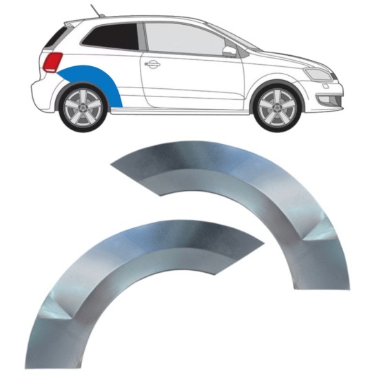 Bok delni za Volkswagen Polo 2009-2017 / Levo+Desno / Komplet 16360