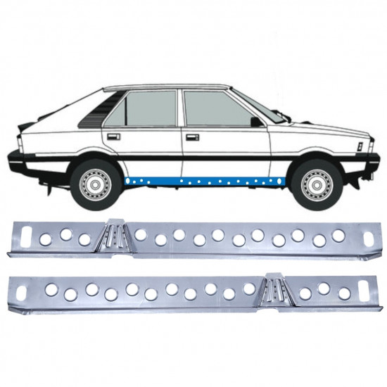 Notranji popravni panel praga za FSO Polonez 1978-2002 / Komplet 12536