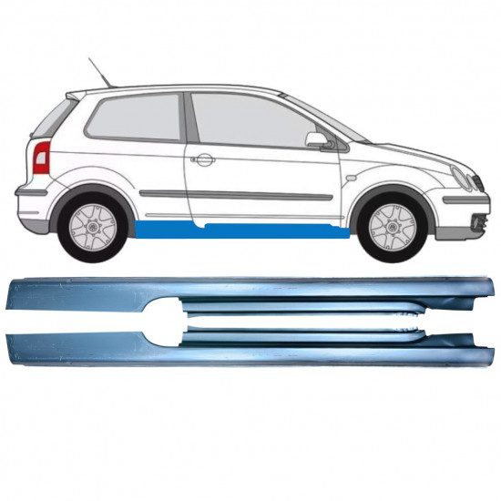 Prag za Volkswagen Polo 2001-2009 / Levo+Desno / Komplet 12858