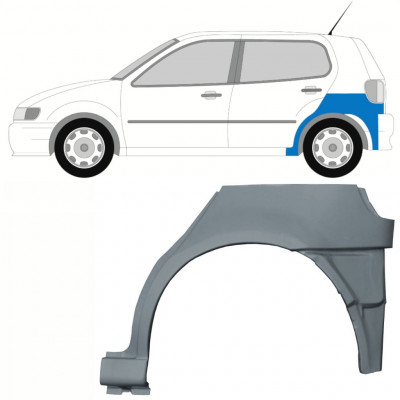 Popravni panel spodnjega zadnjega blatnika za VW Polo 1994-1999 / Leva 10195