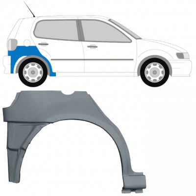 Popravni panel spodnjega zadnjega blatnika za VW Polo 1994-1999 / Desna 10194