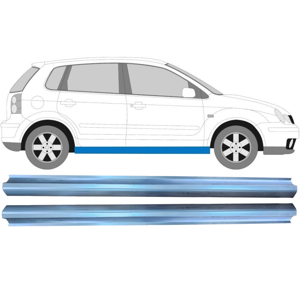 Prag Za Vw Polo 2001-2009 / Levo = Desno (Simetrično) / Komplet 10491