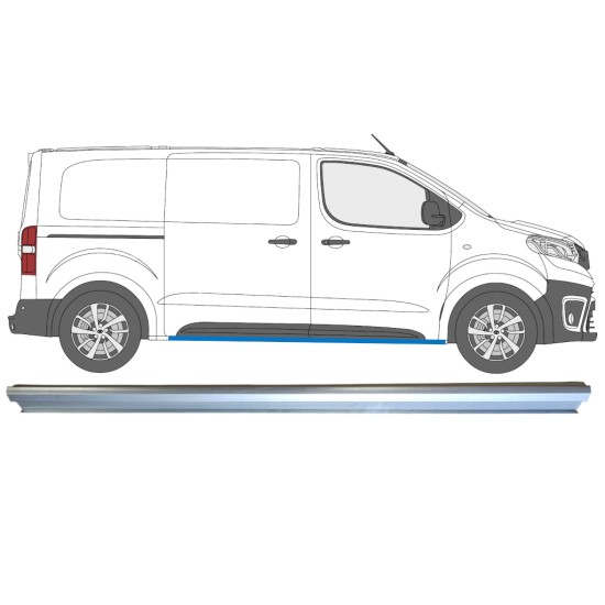 Popravni panel spodnjega praga za Toyota Proace Verso 2016- / Levo = Desno (simetrično) 15600