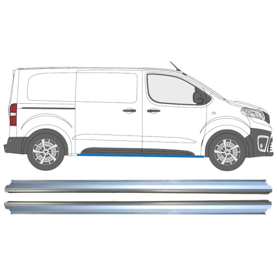 Popravni panel spodnjega praga za Toyota Proace Verso 2016- / Levo+Desno / Komplet 15601