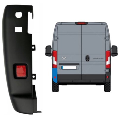 Vogal zadnjega odbijača 180 stopinj za Toyota Proace Max 2024- / Leva 16039