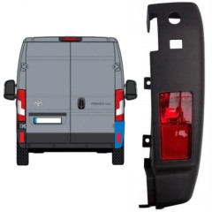 Zadnji vogal odbijača z lučjo za Toyota Proace Max 2024- / Desna 15937