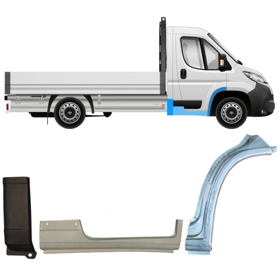 Set popravnih panelov za Toyota Proace Max 2024- / Desna 17008