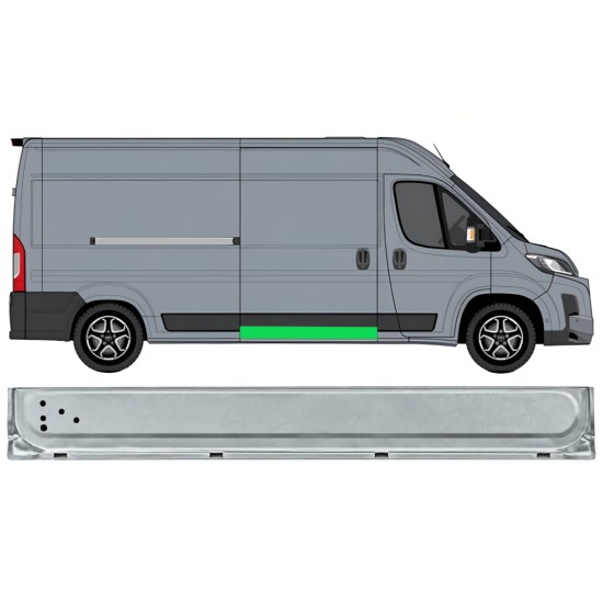 Notranji popravni panel drsnih vrat za Toyota Proace Max 2024- / Desna 17046