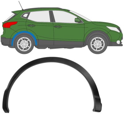 Obloga stranskega dela zadnjega blatnika za Nissan Qashqai 2013-2021 / Desna 11779