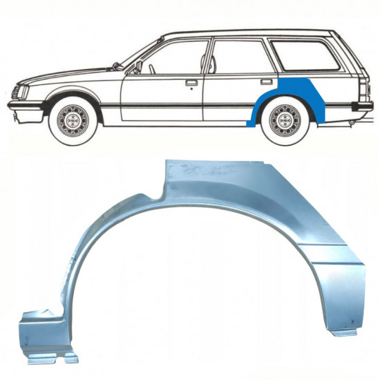 Bok delni za Opel Rekord E 1977-1986 / Leva / COMBI /  10787