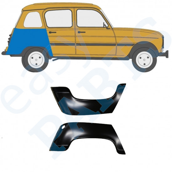 Bok delni za Renault 4 1962-1993 / Levo+Desno / Komplet 9708