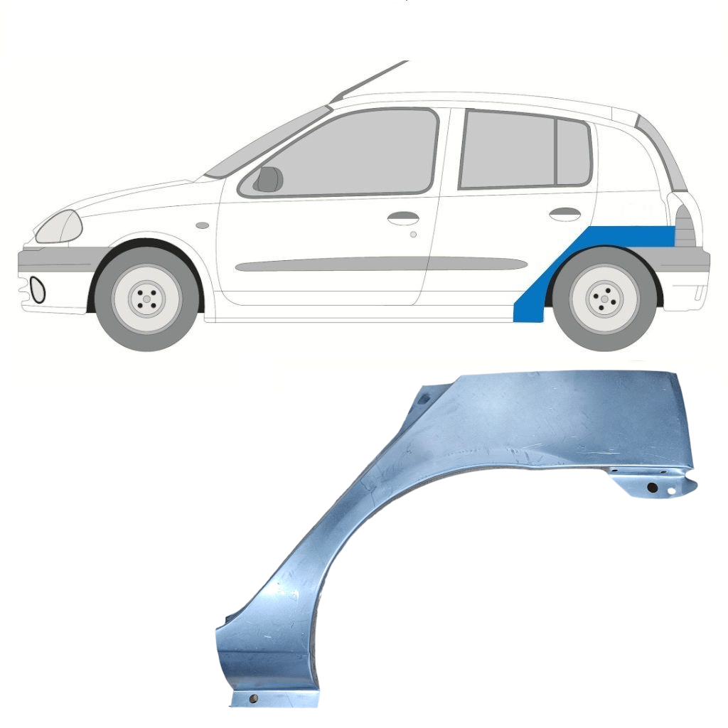 Bok Delni Za Renault Clio Ii 1998-2012 / Leva 7266
