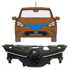 Rešetka za Renault Clio V 2019- / Komplet 7540