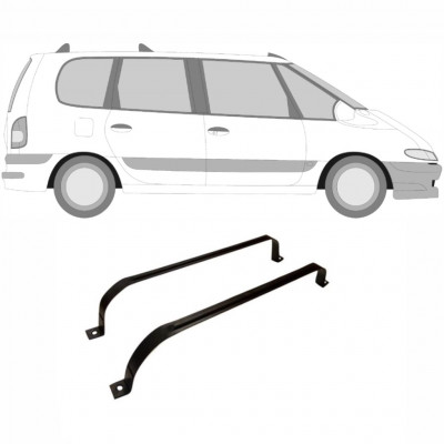 Trakovi za pritrditev rezervoarja goriva za Renault Espace 1997-2002 9345