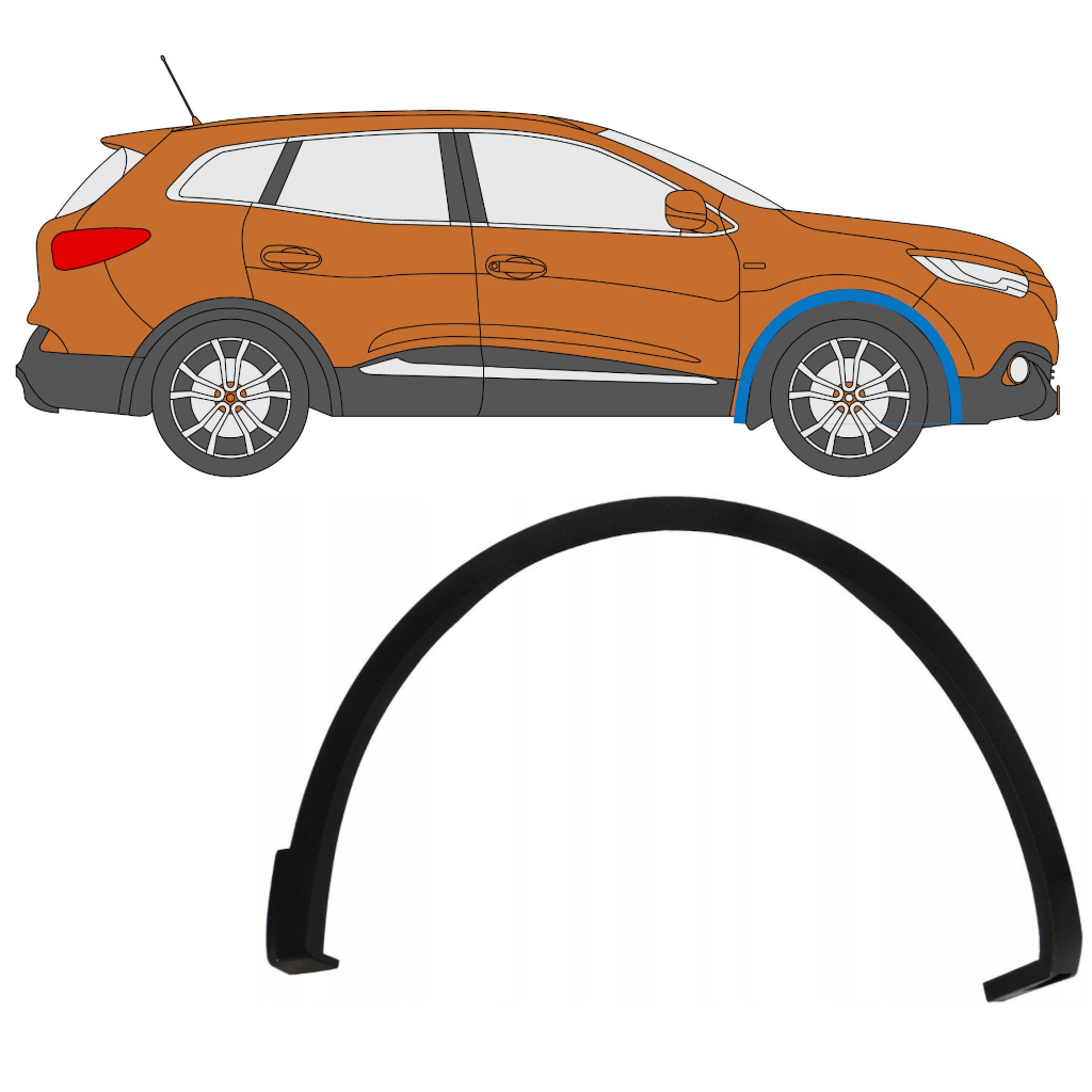 Sprednji Blatnik Zaščita Za Renault Kadjar 2015- / Desna 7912