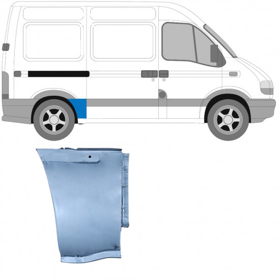 Popravni stranski panel za Opel Movano / R Master 1998-2010 / SWB / Desna 7372