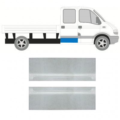 Popravni panel zadnjih vrat za Renault Master 1998-2010 / Levo+Desno / Dvojna kabina / Komplet 10259