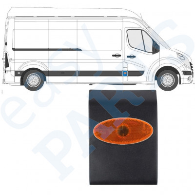 Obloga z lučjo za Renault Master 2010- / Levo = Desno (simetrično) /  10552