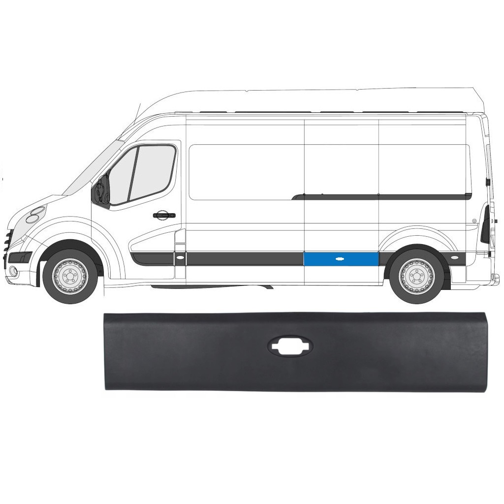 Stranska Obloga Za Renault Master 2010- / Leva 7216