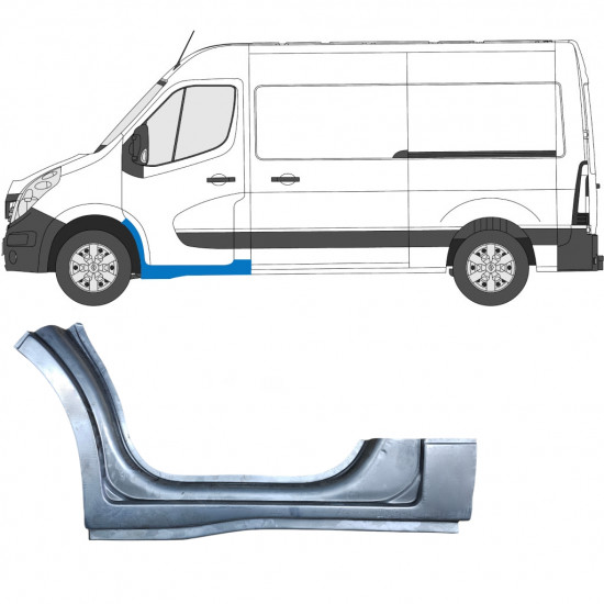 Popravni panel praga sprednjih vrat za Opel Movano / R Master 2010- / Leva 5955