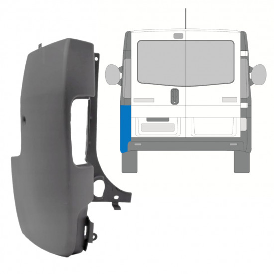 Vogal zadnjega odbijača za Renault Trafic 2001-2014 / Leva 8209