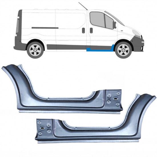 Prag za Renault Trafic 2001-2014 / Levo+Desno / Komplet 10085