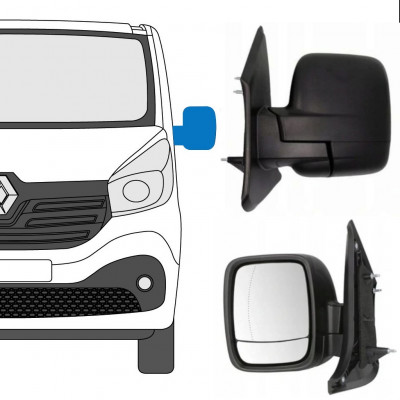 Ročno nastavljivo ogledalo za Renault Trafic 2014- / Leva 8228