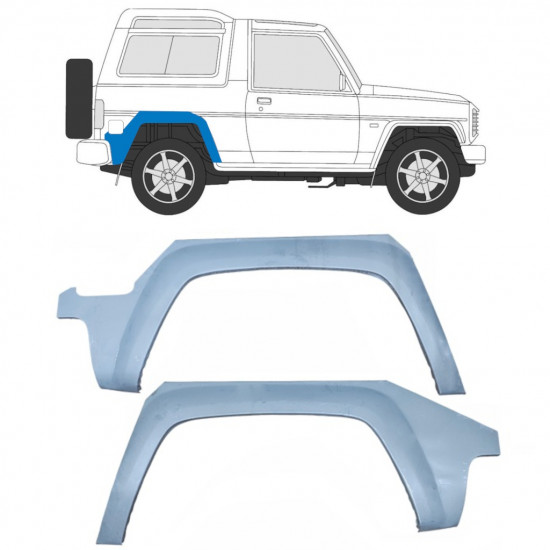 Bok delni za Daihatsu Fourtrak Rocky 1985-1993 / Levo+Desno / Komplet 10418