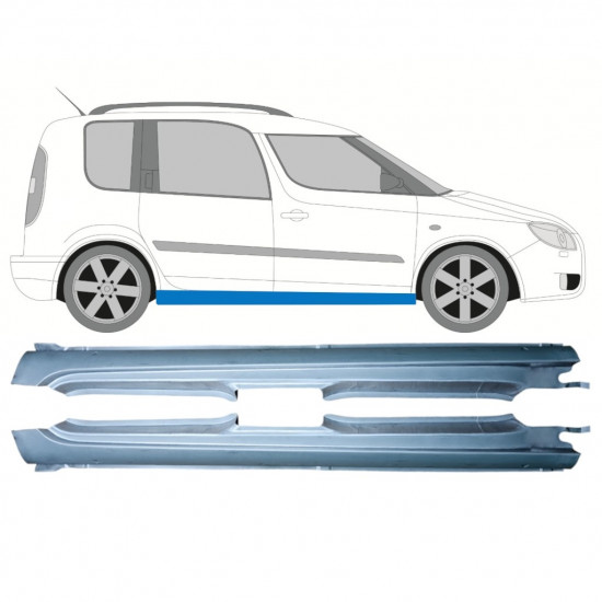 Prag za Skoda Roomster Praktik 2006-2015 / Leva / Desna / Levo+Desno / Komplet 12891