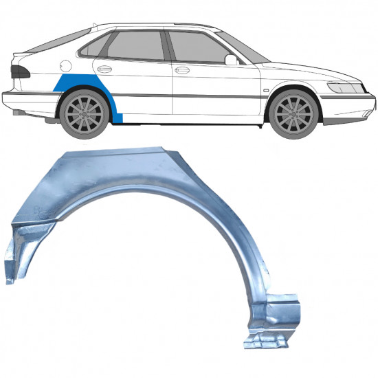 Bok delni za Saab 900 1994-1998 / Desna 6983