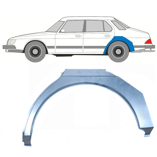 Bok delni za Saab 900 1978-1995 / Leva 11044