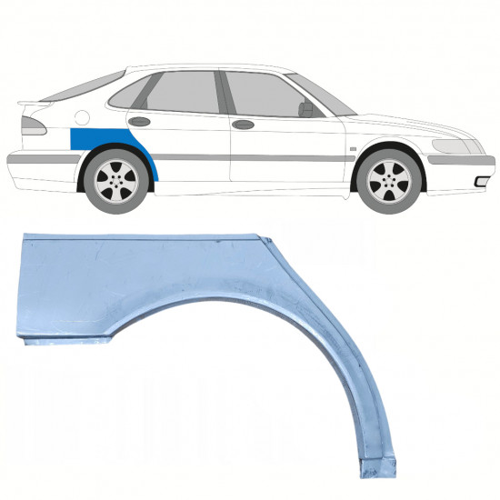 Bok delni za Saab 9-3 1998-2003 / Desna 8116