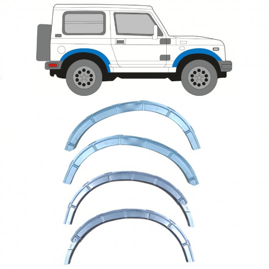 Popravni panel sprednjega in zadnjega blatnika za Suzuki Samurai 1981- / Komplet 11835