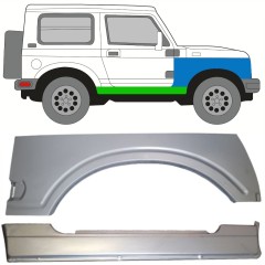 Popravni panel celotnega praga in sprednjega blatnika za Suzuki Samurai 1981- / Desna / Komplet 10034