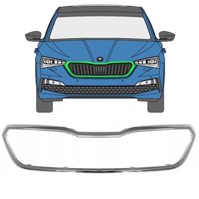 Okvir maske hladilnika za Skoda Scala 2019- 16227